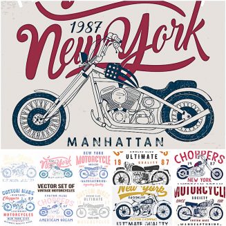 10 vintage motorcycle T-Shirt prints