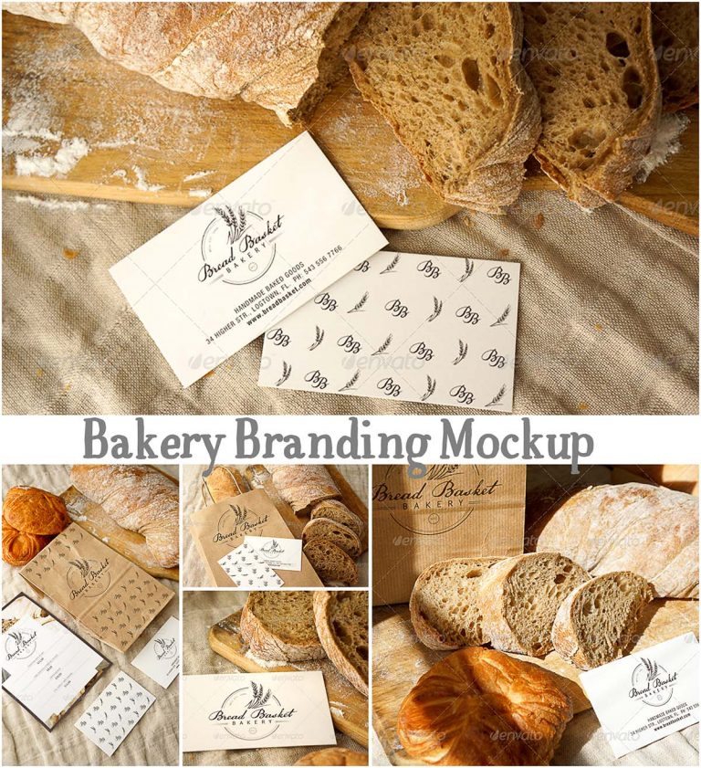 Download Bakery branding mockup