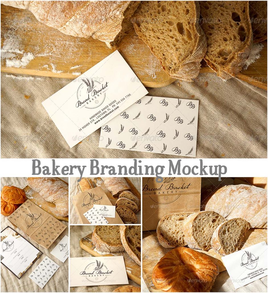 Bakery Branding Mockup Free Download