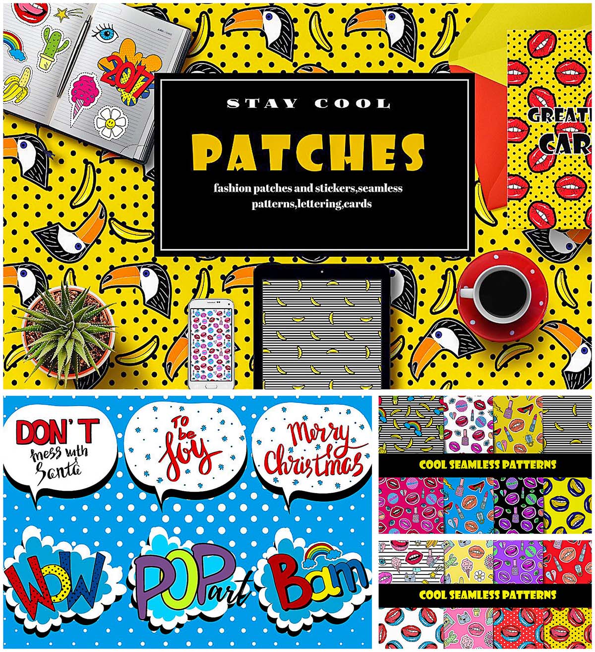 Fashion patches and stickers