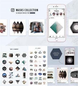 Masks collection for Instagram