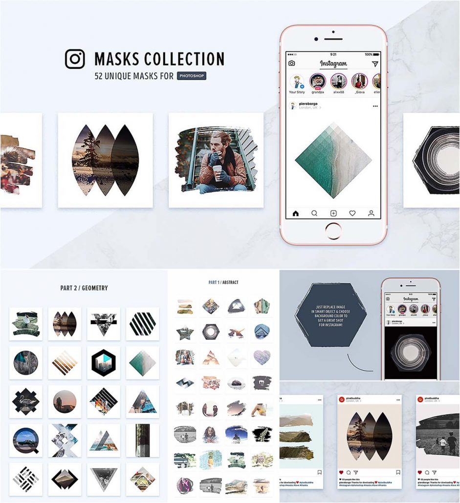 Download Instagram masks collection | Free download