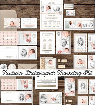 Newborn photography marketing kit