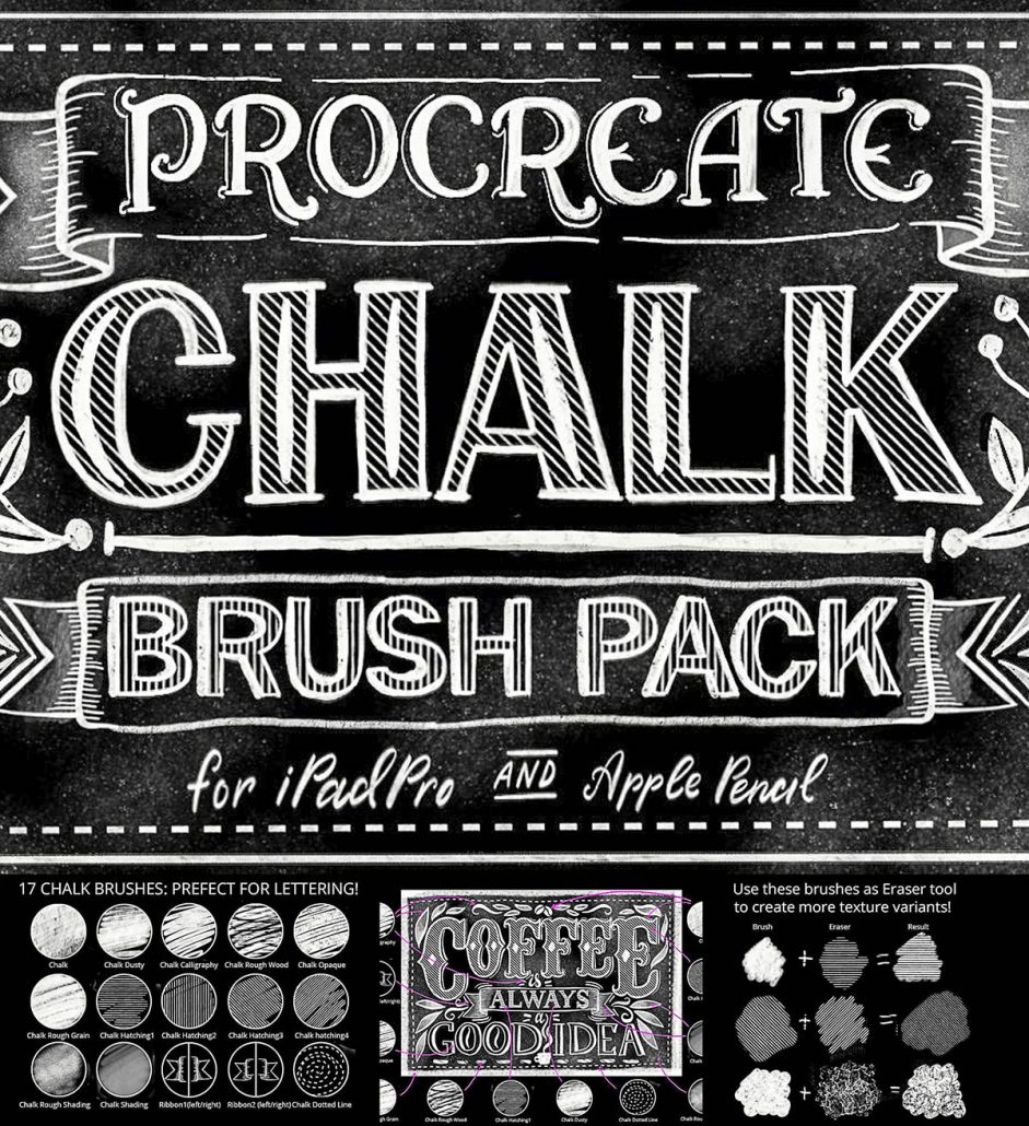 Procreate lettering brush pack Free download