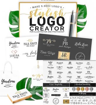 Stylish logo creation kit