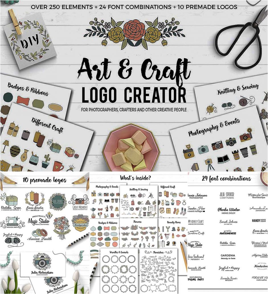 Art and craft logo creator | Free download