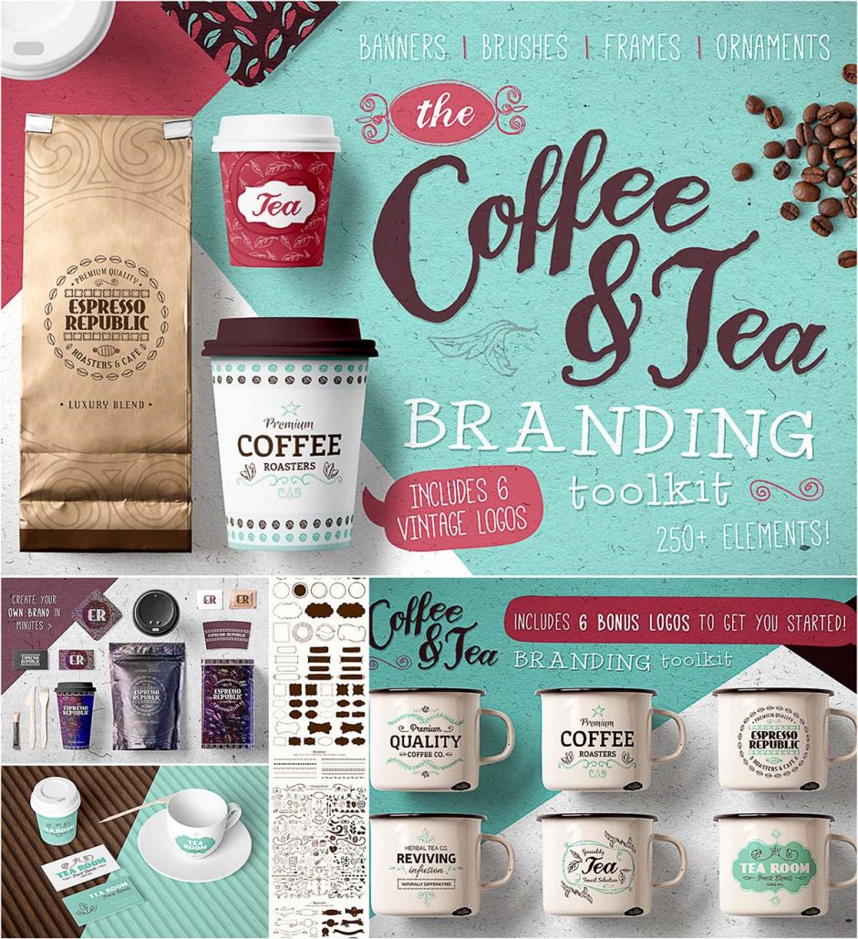 Download Coffee and tea branding toolkit | Free download