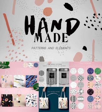 Hand made patterns and elements collection