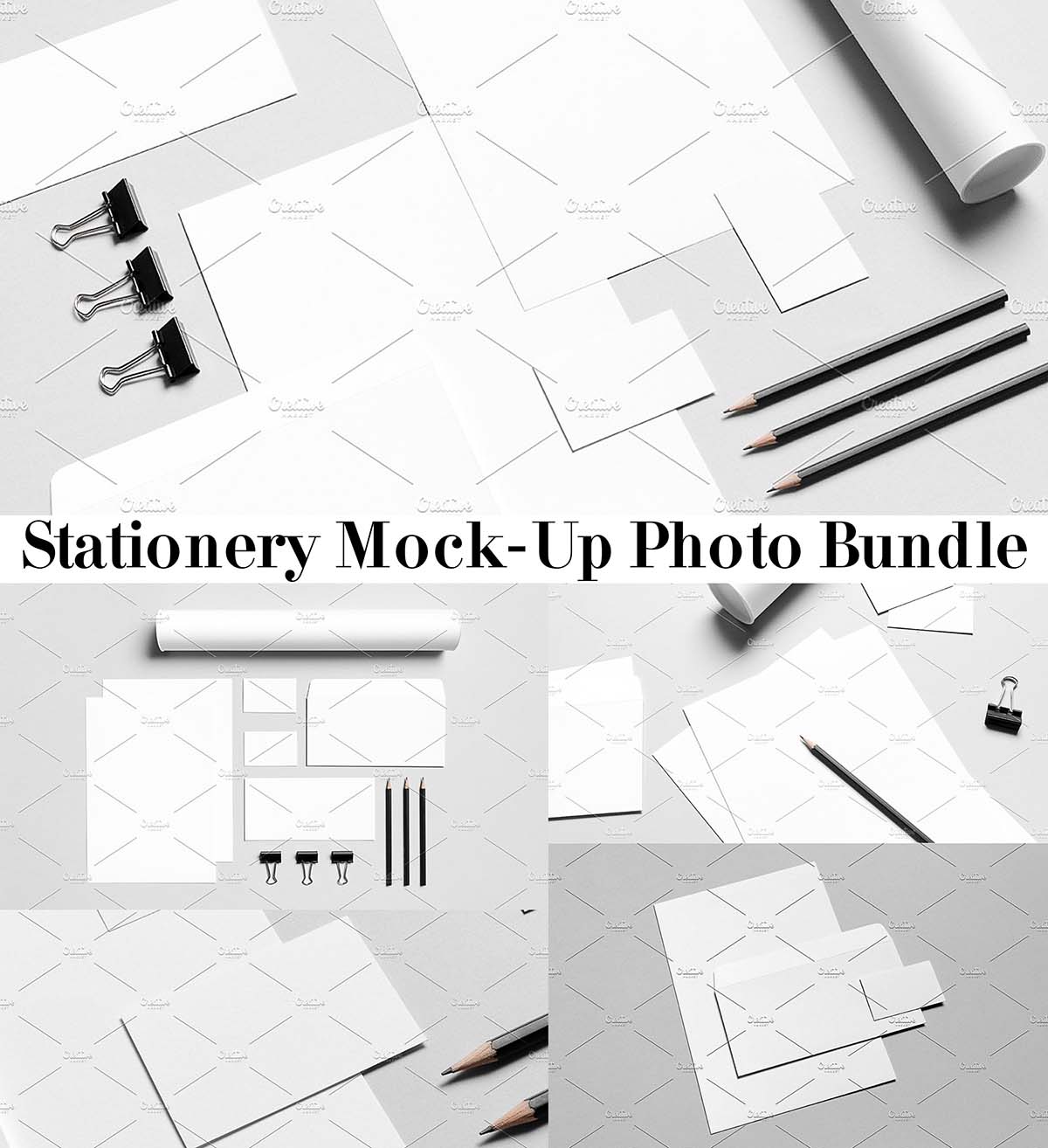 Stationery mockups stock photo