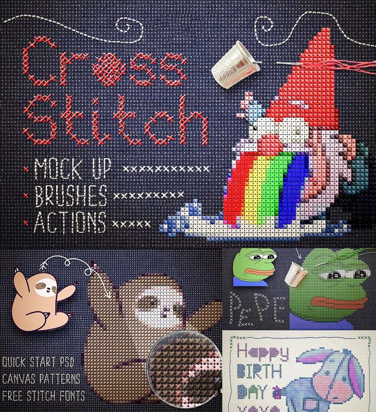 Cross stich action Free download