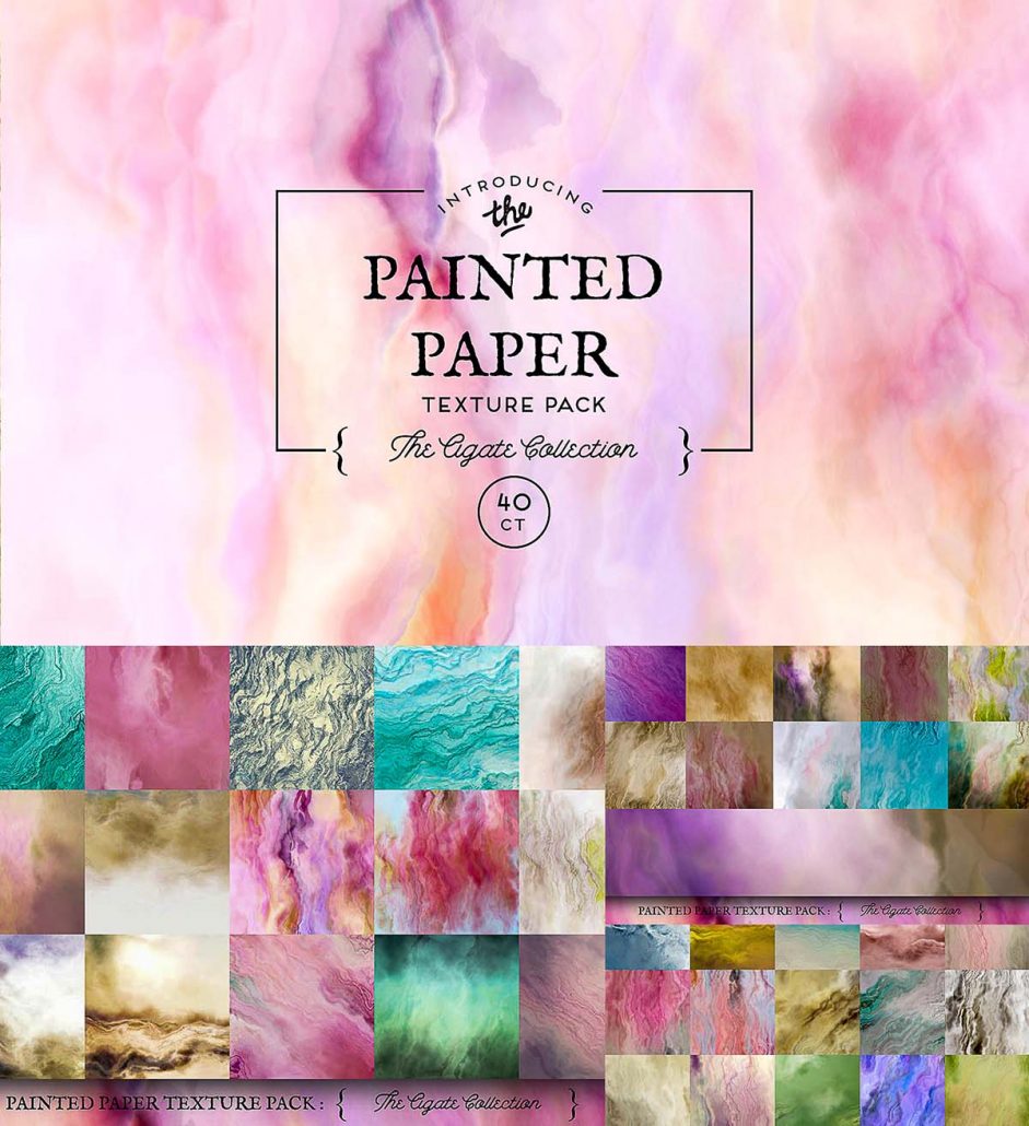 Download Painted paper agate texture set | Free download