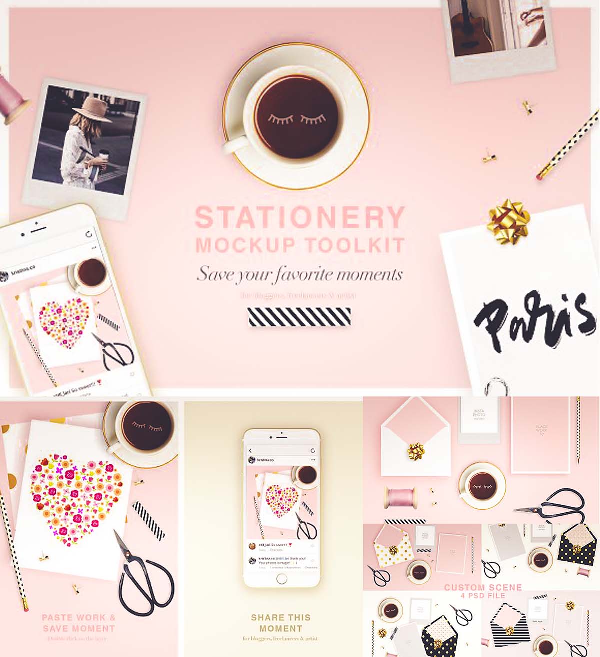 Download Stationery mockup toolkit | Free download