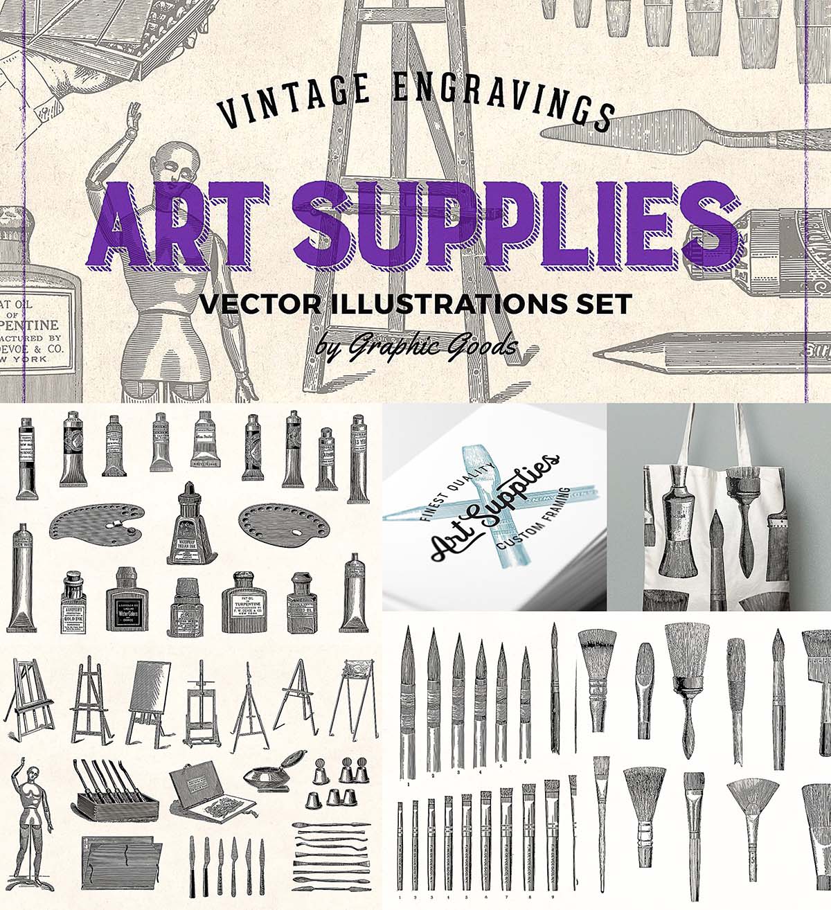 5 Ways to Get Free Art Supplies - Free Vintage Illustrations