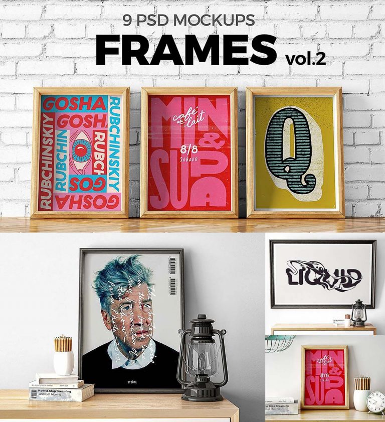 Poster frames mockup set | Free download