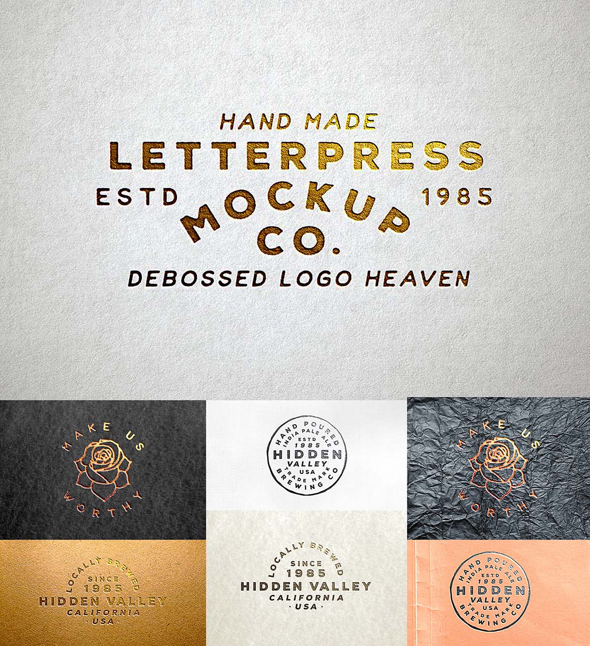 Download Letterpress Logo Mockup Free Download