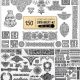 150 Vintage Vector Ornament