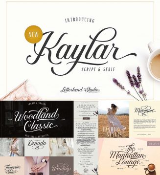 Kaylar Elegant Script Serif | Free download