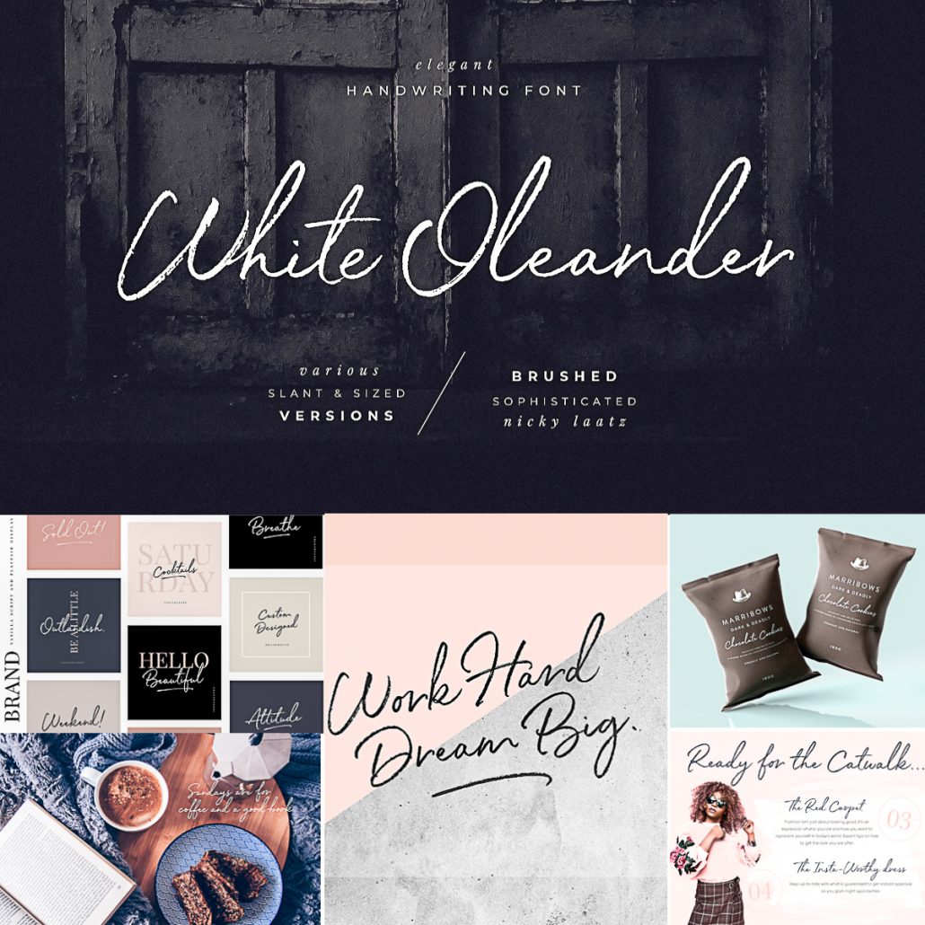 White Oleander Font | Free download