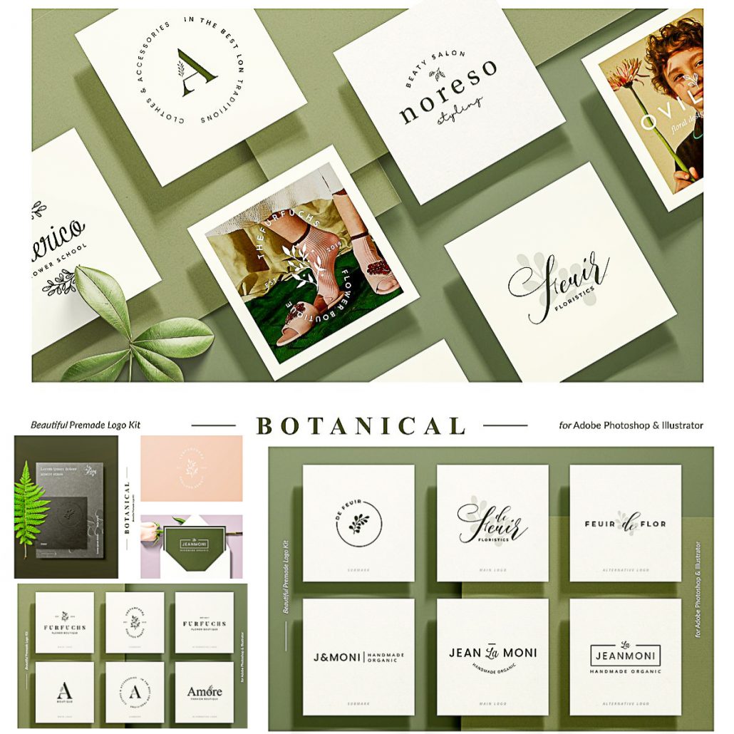 Botanical Logo Kit Free download