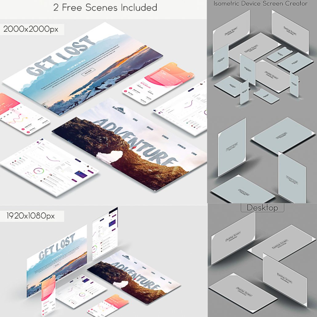 Download Isometric Device Screen Creator | Free download