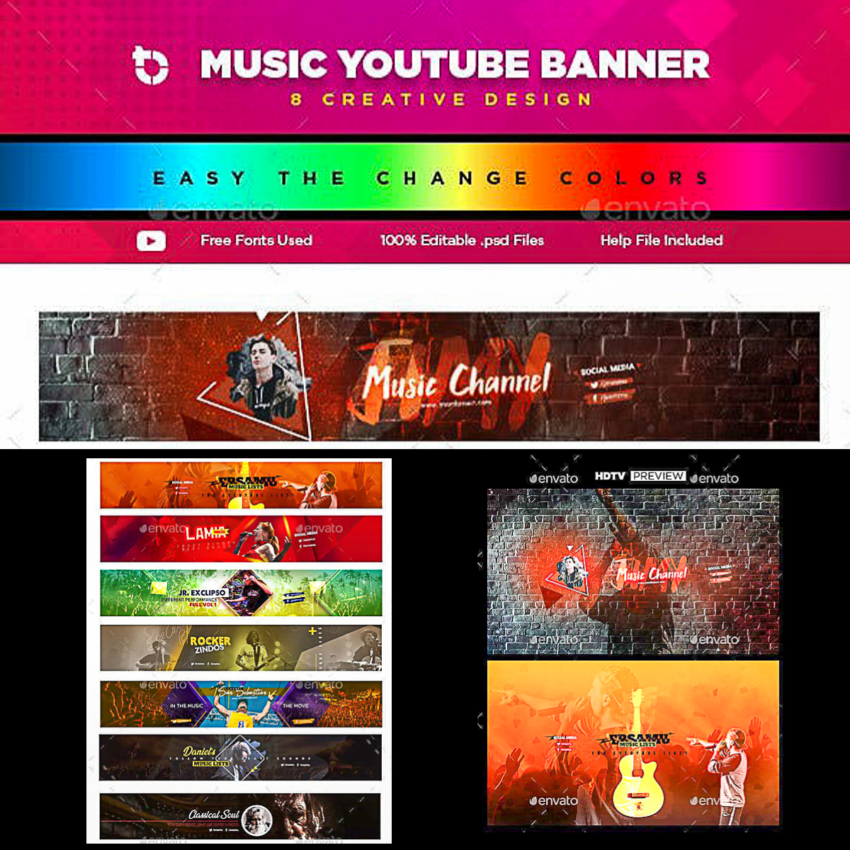 Music Youtube Banner Template | Free download