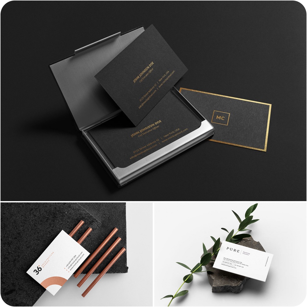 Free Business Card Mockup Set | Free download