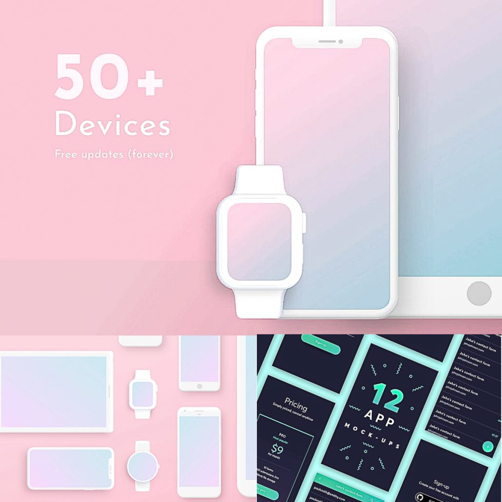 Download Minimal Mockups Bundle | Free download