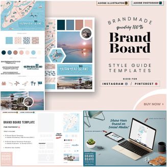 Brand Boards for Pinterest Instagram | Free download