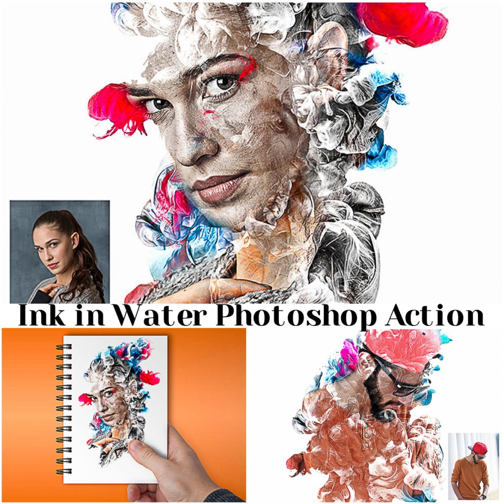 Ink in Water Photoshop Action | Free download