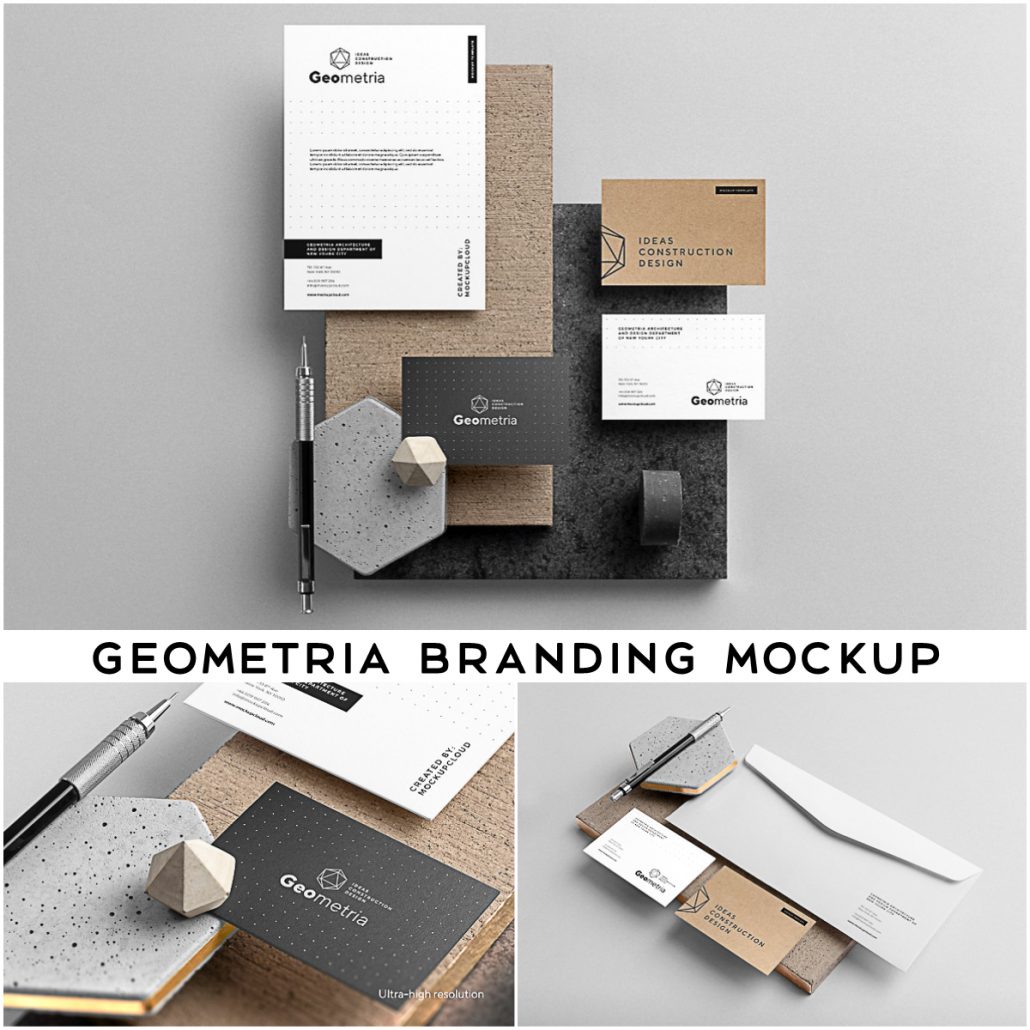 Geometria Branding Mockup | Free download