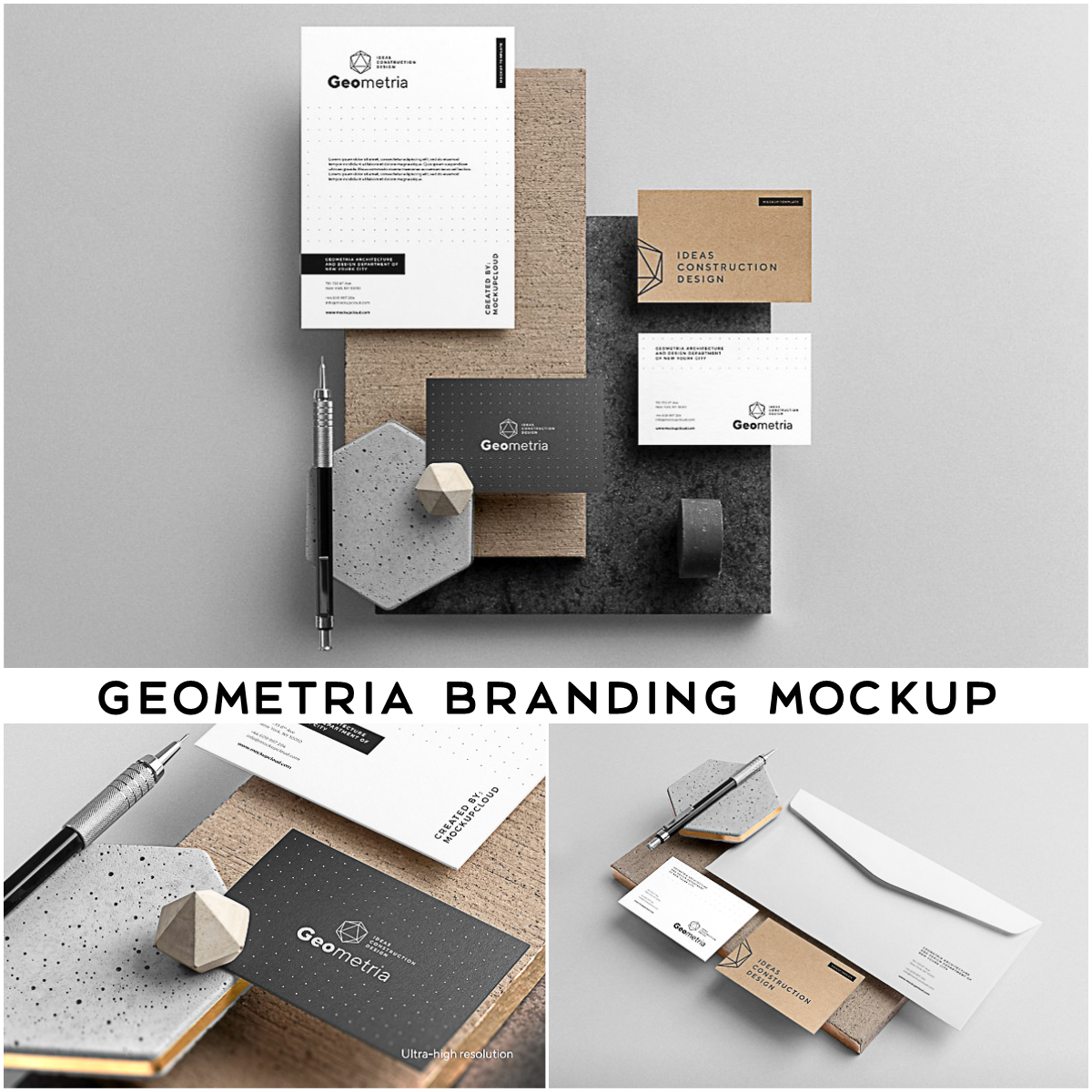 Download Geometria Branding Mockup | Free download