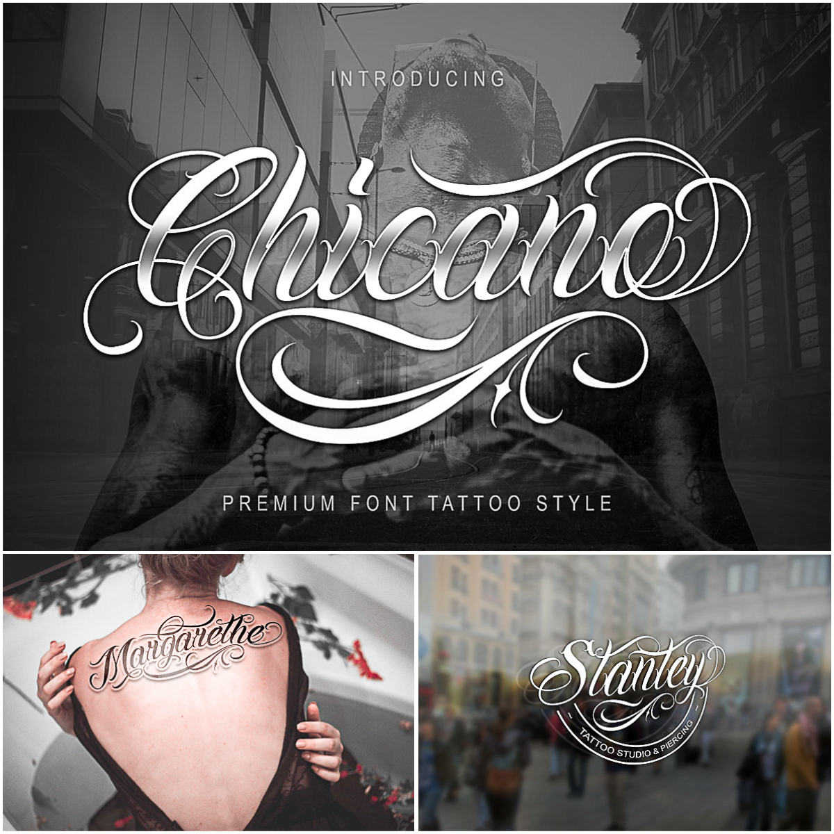 Chicano tattoo vintage concept Royalty Free Vector Image