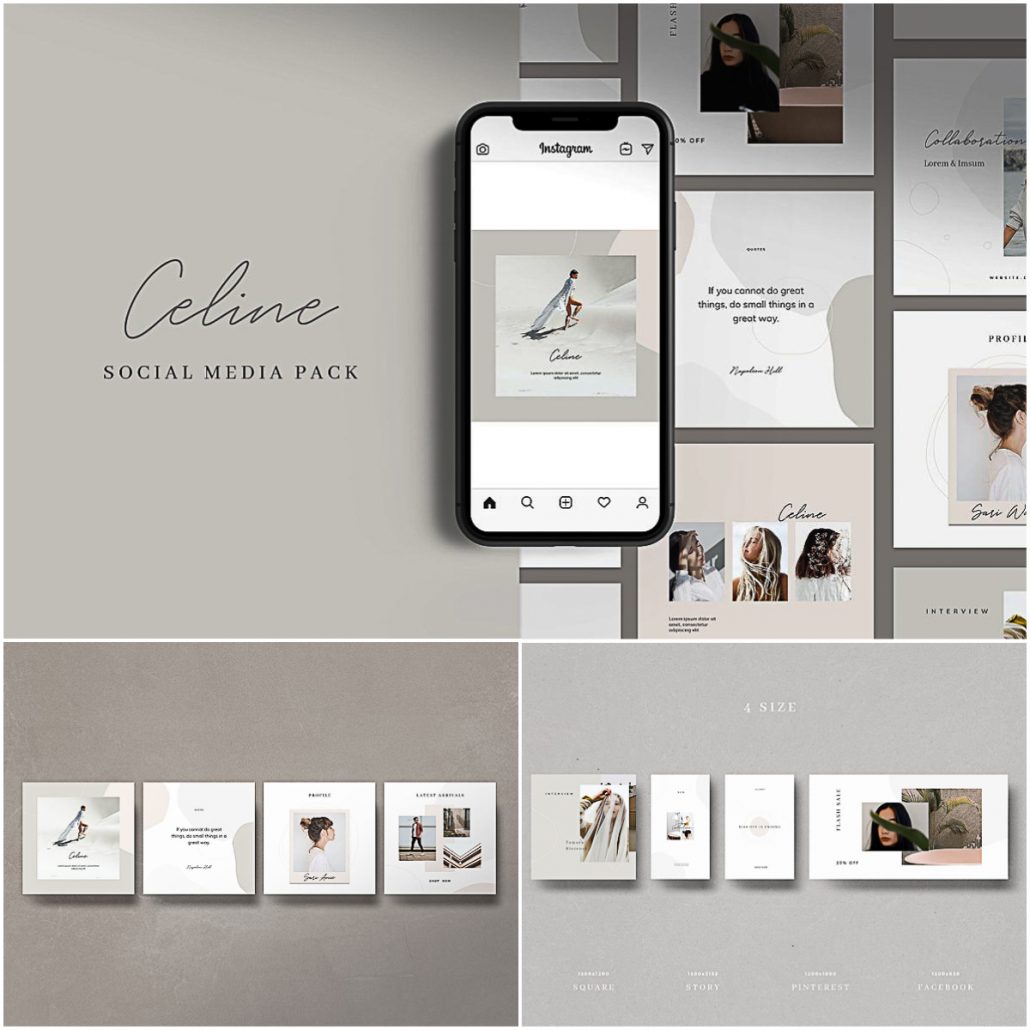 Celine Social Media Pack | Free download