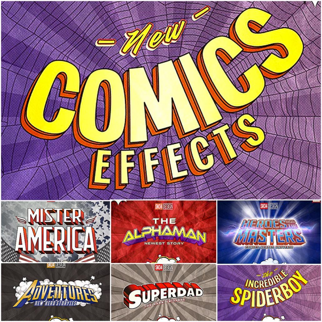 comic text layer style photoshop