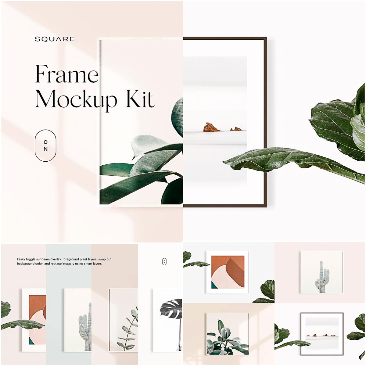 Download Square Frame Mockup Kit | Free download