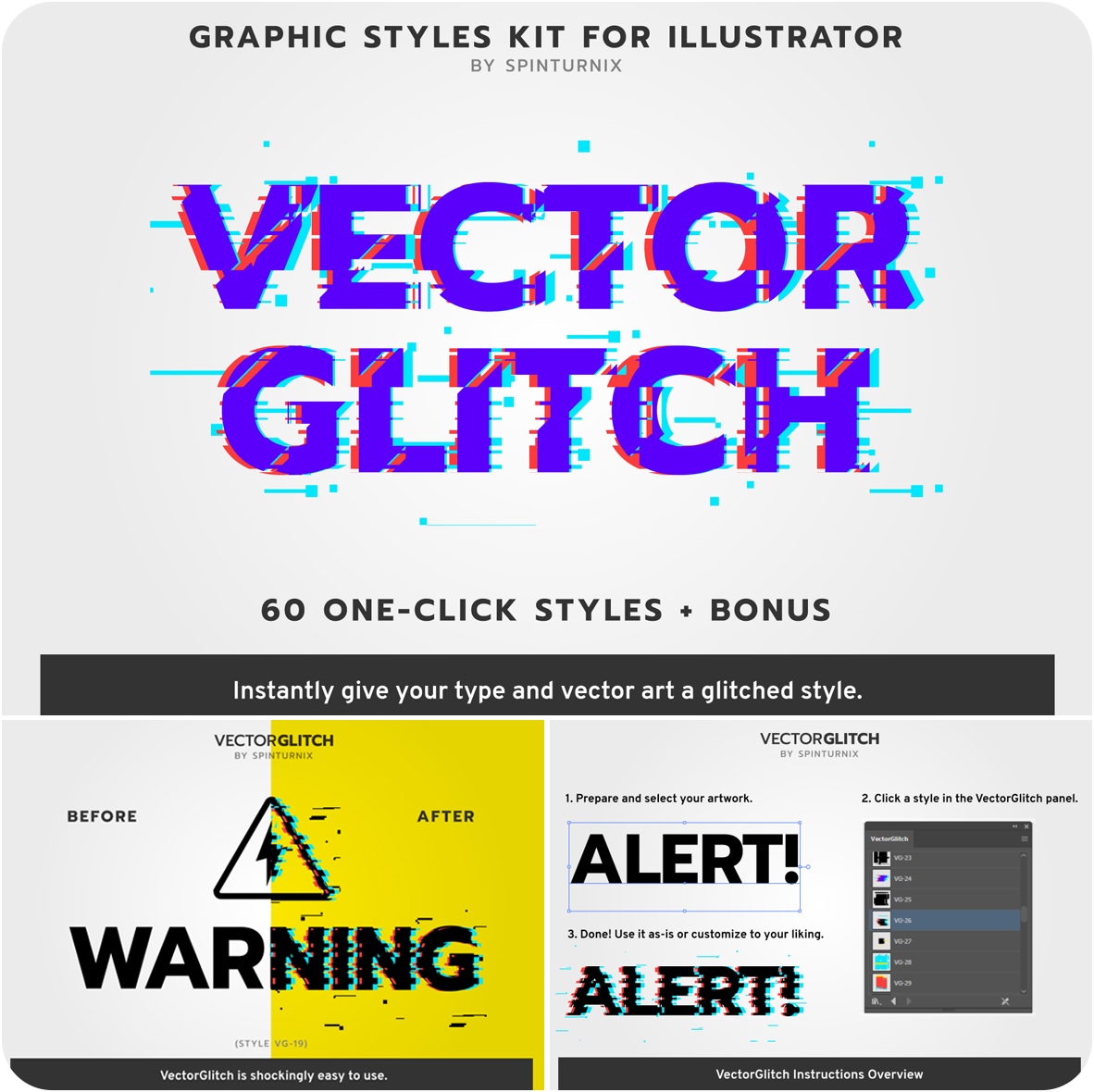 glitch effect illustrator download