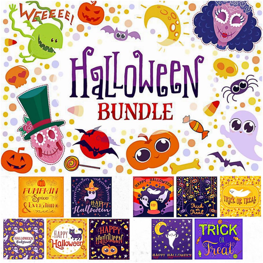 Download Halloween Bundle 90 Elements | Free download