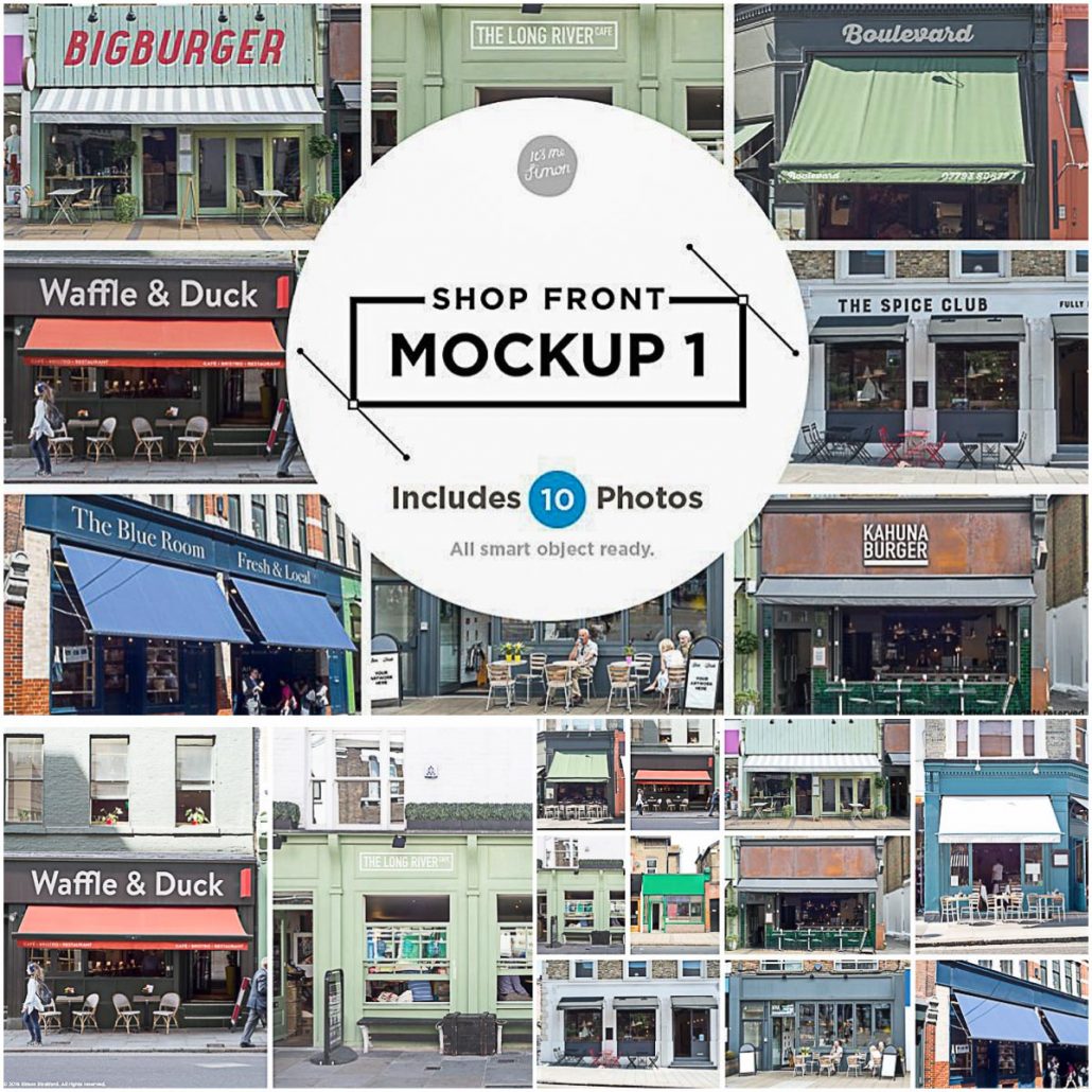 Download Shop facade mockups | Free download