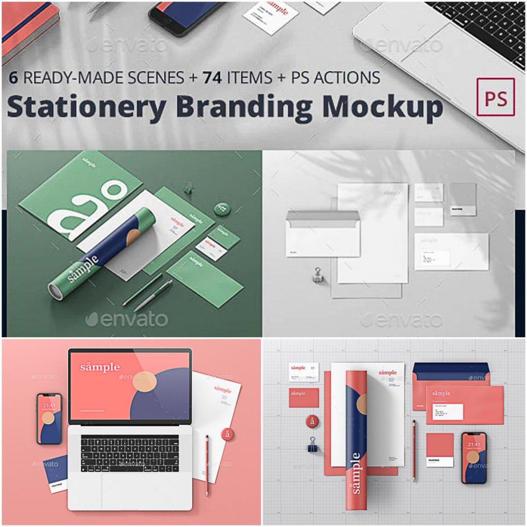 Stationery Branding Mockup Creator | Free download