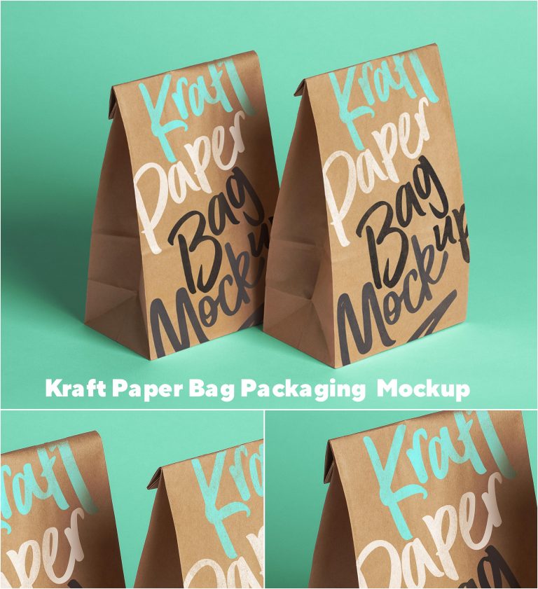 Download Kraft Paper Food Packaging Mockup | Free download