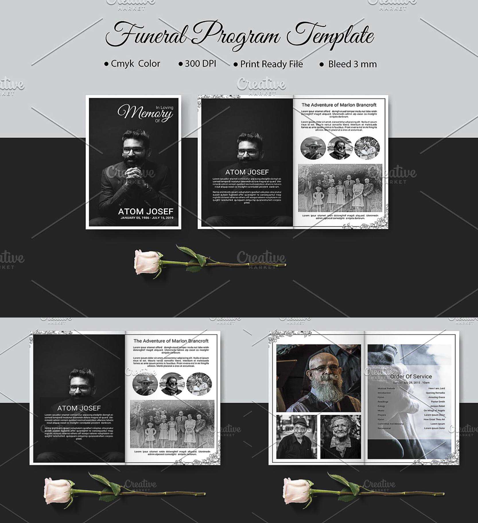 Free 8 Page Funeral Program Template PRINTABLE TEMPLATES