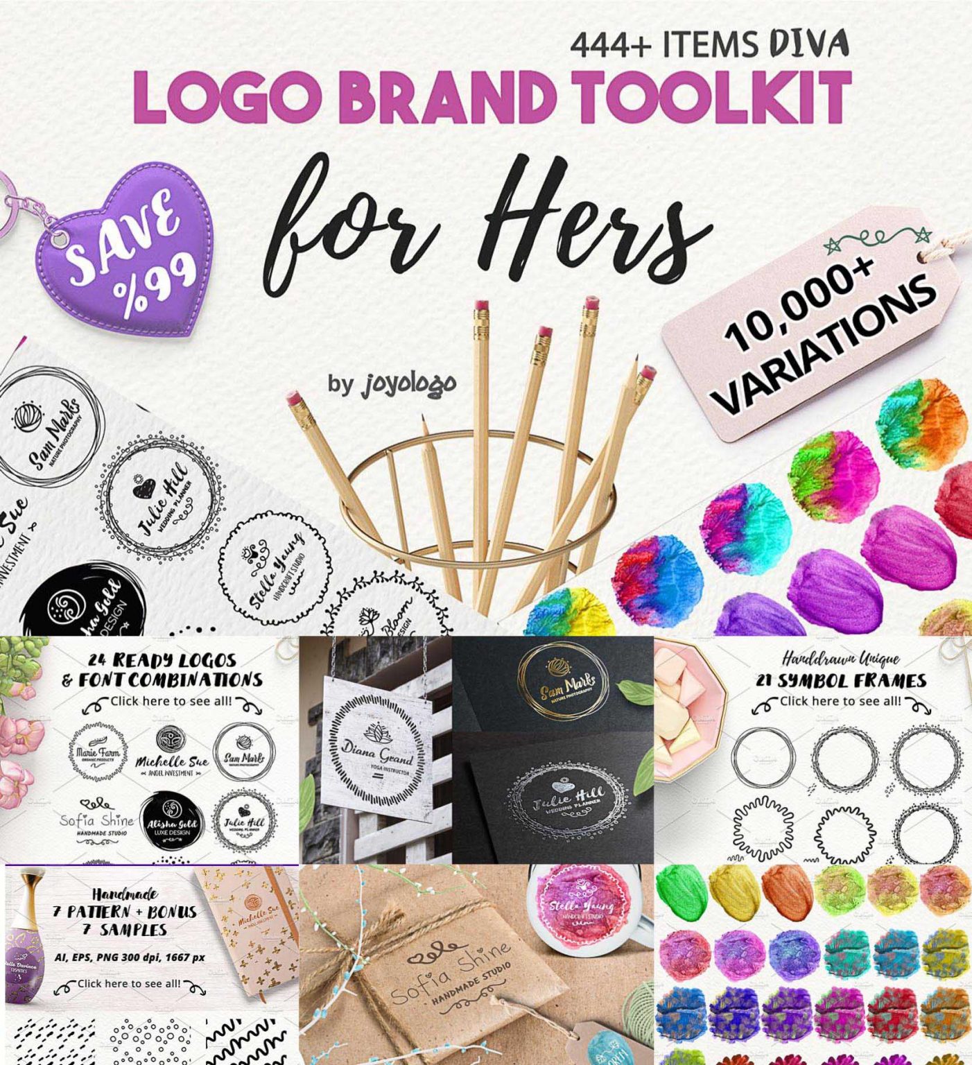 Diva Hand Drawn Logo Creator | Free download