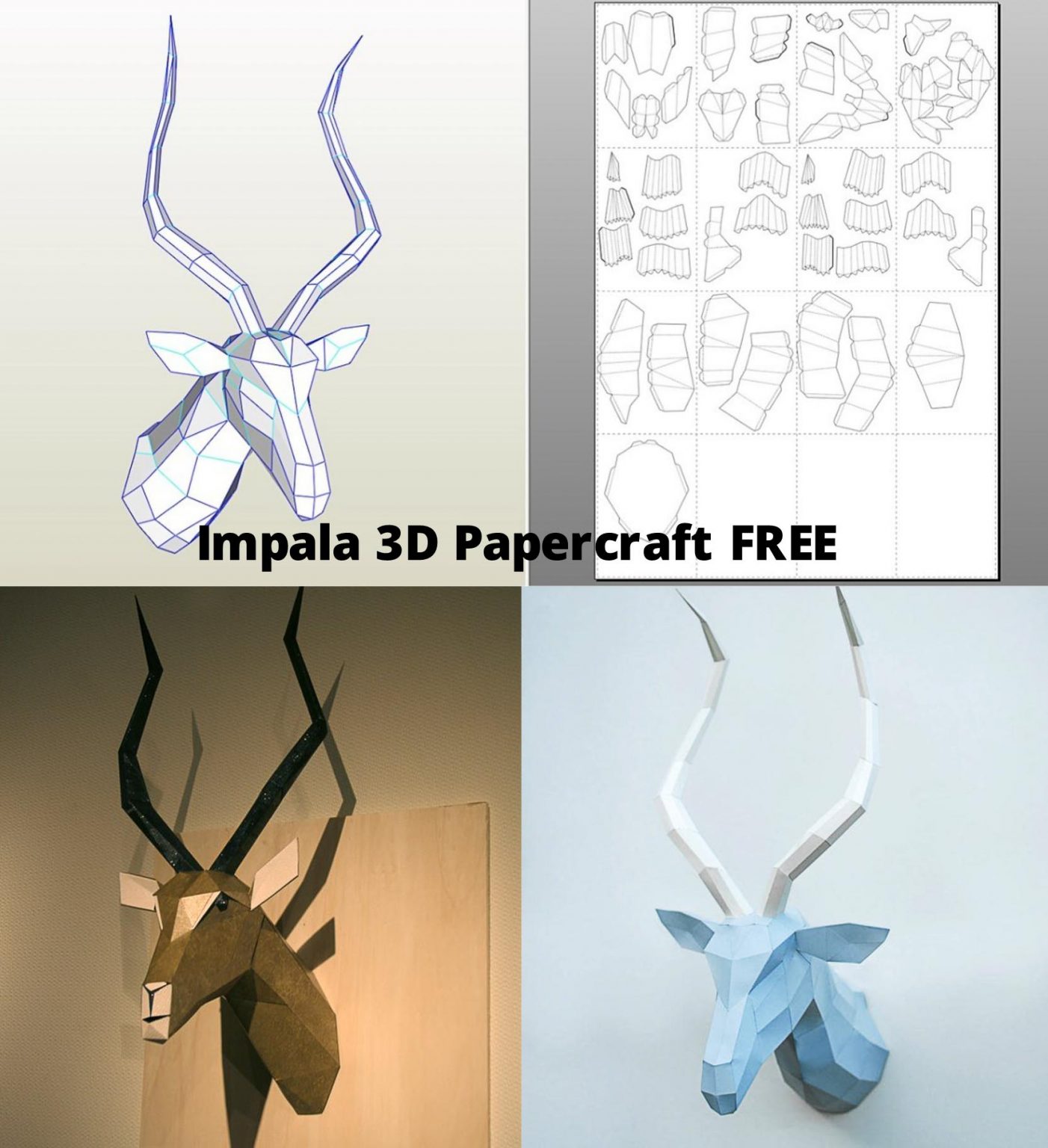 Impala 3D Papercraft Free | Free download