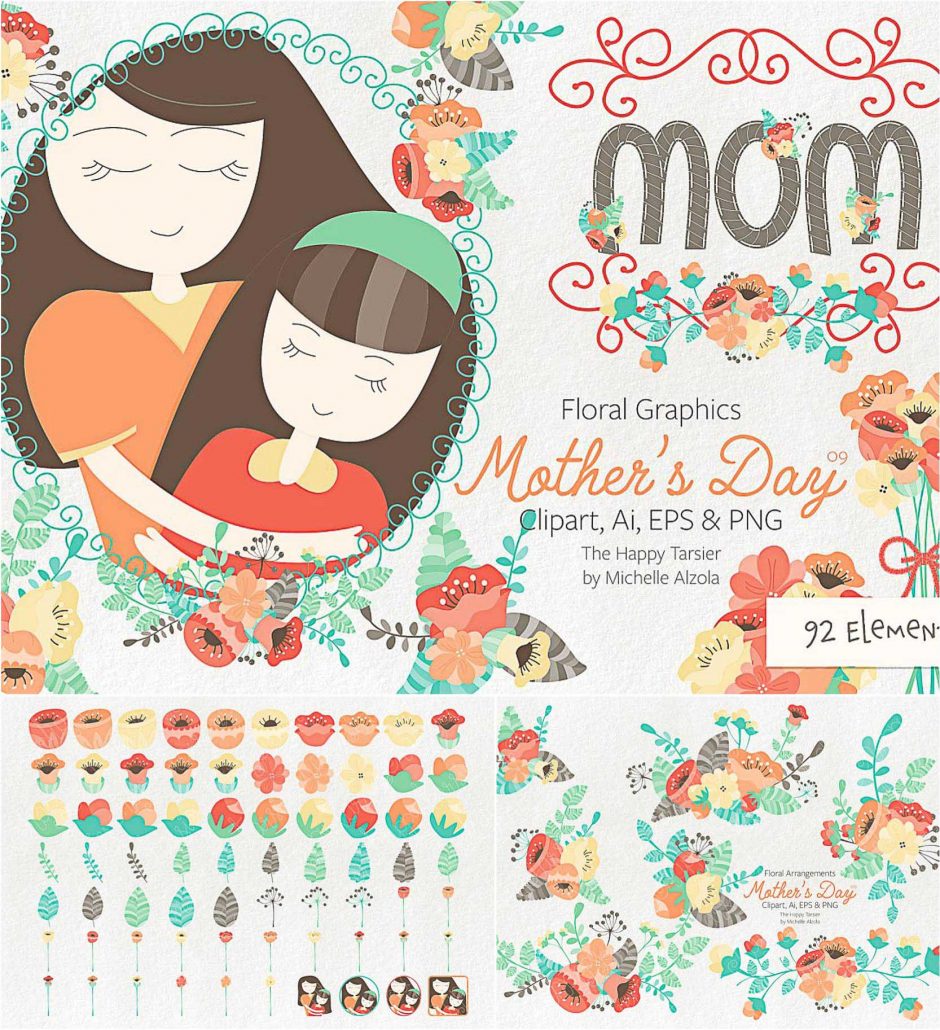 Mother's Day Clipart and Vector Graphics | Free download