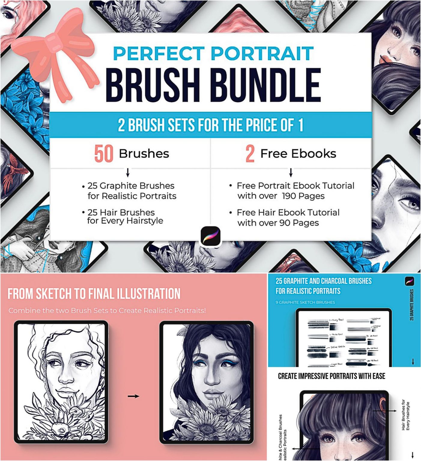 Perfect Portrait Brush Bundle | Free download