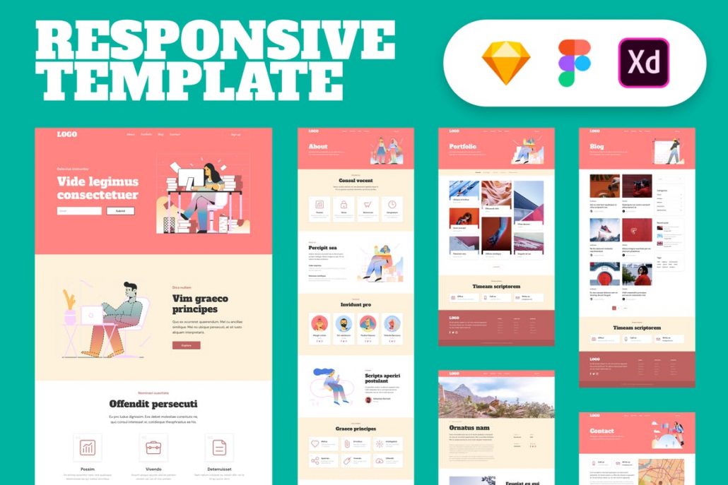 responsive site designer templates