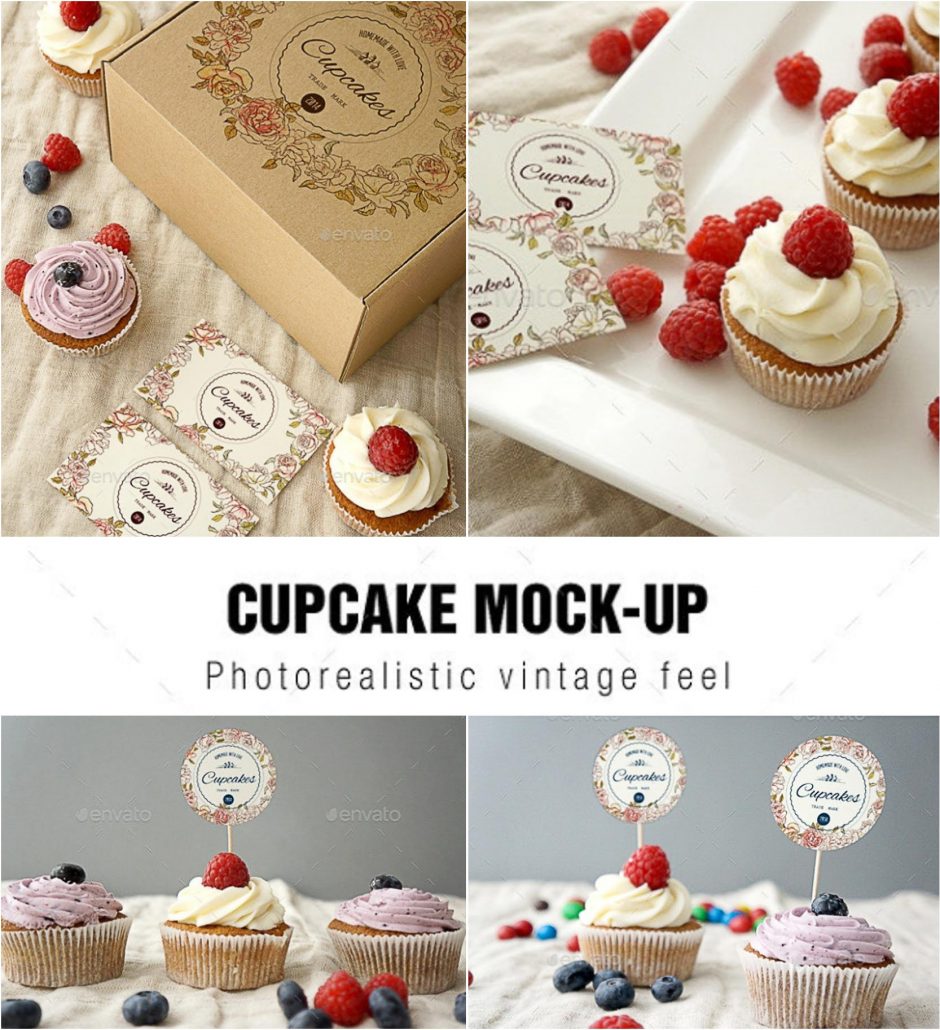 Download Cupcake Mockup | Free download