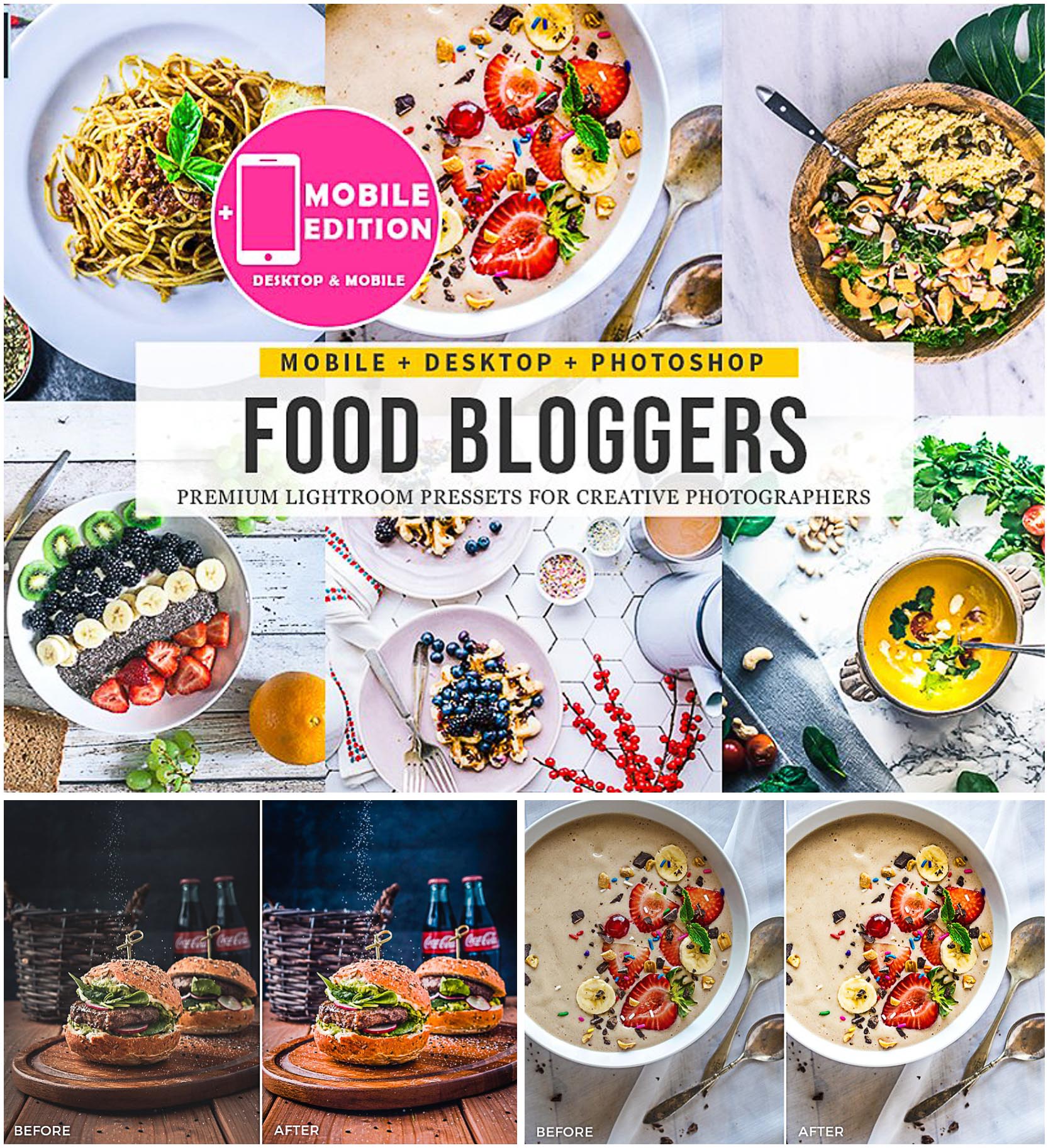 20 Mobile Lightroom Presets DNG Presets Food Festive Mobile Preset Blogger Preset Lifestyle Preset Instagram Presets Bright Filter