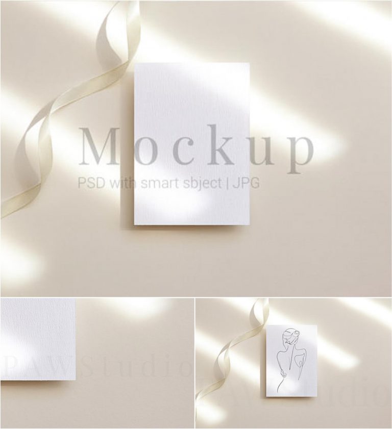 Greeting Card Mockup Free download