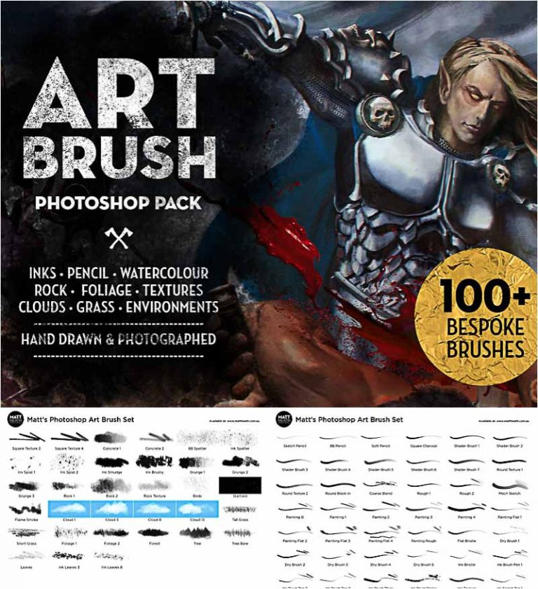 photoshop digital painting brush set
